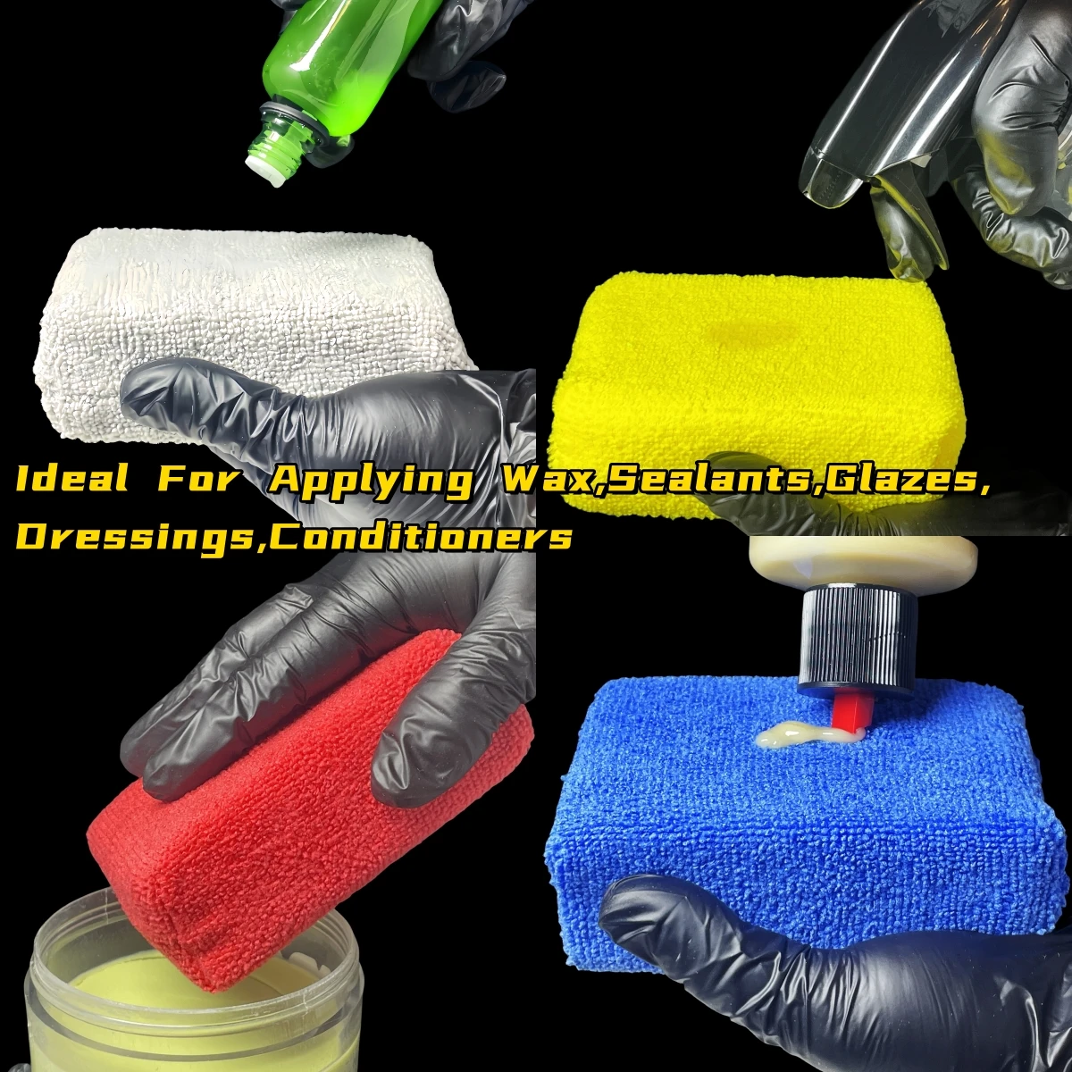 8Pcs Microfiber Car Wax Applic - Wax Applicator Pad review and price