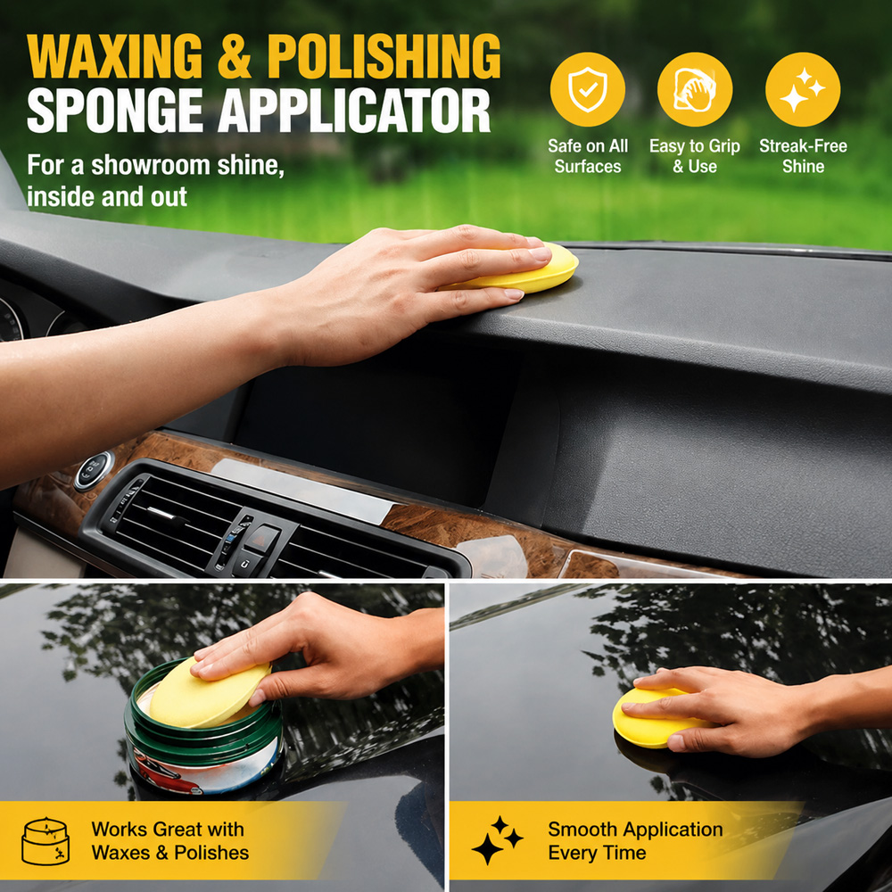 12Pcs Soft Foam Car Wax Applic - Wax Applicator Pad review and price