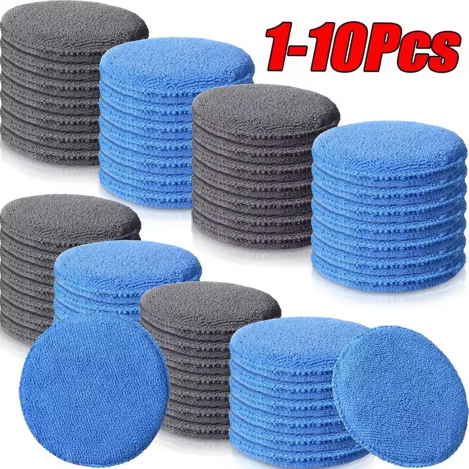10/1Pcs Soft Microfiber Car Wa - Wax Applicator Pad review and price