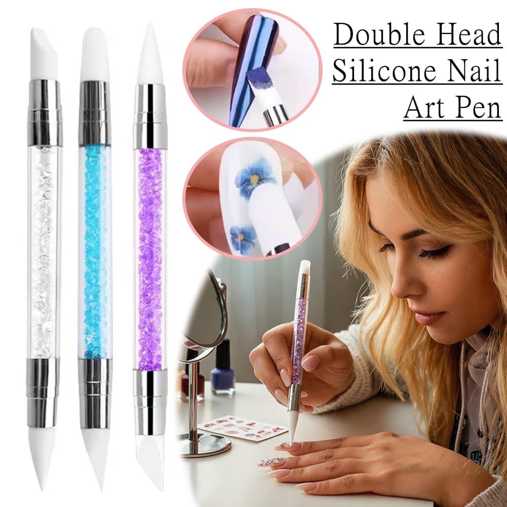 Nail Art Double‑Head Silicone  - Wax Applicator Pad review and price